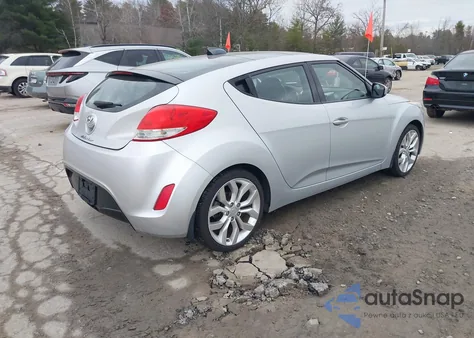 2012 Hyundai Veloster Base W/Black из США, поврежденный, VIN KMHTC6AD6CU081281